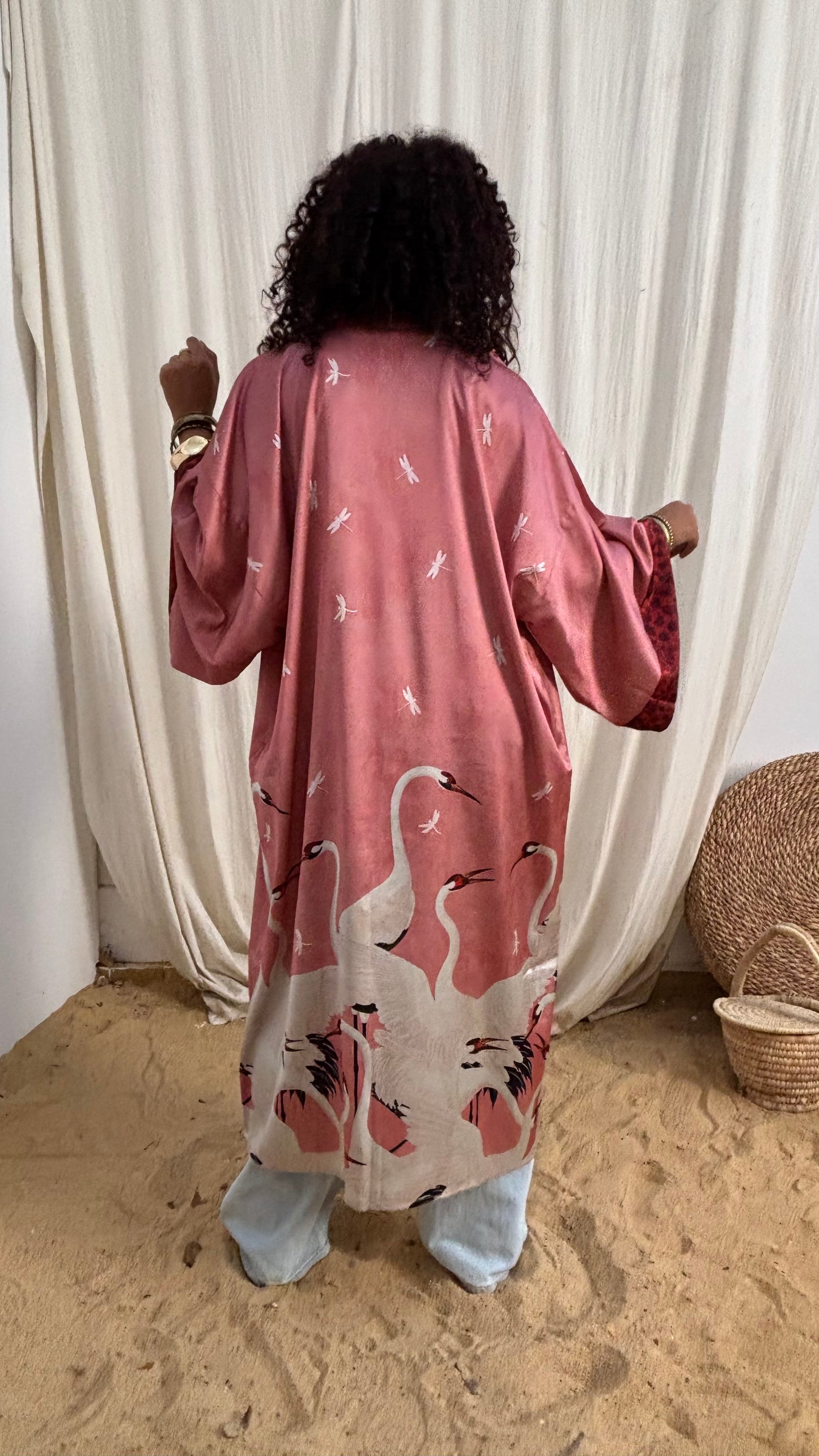 Crane Kimono