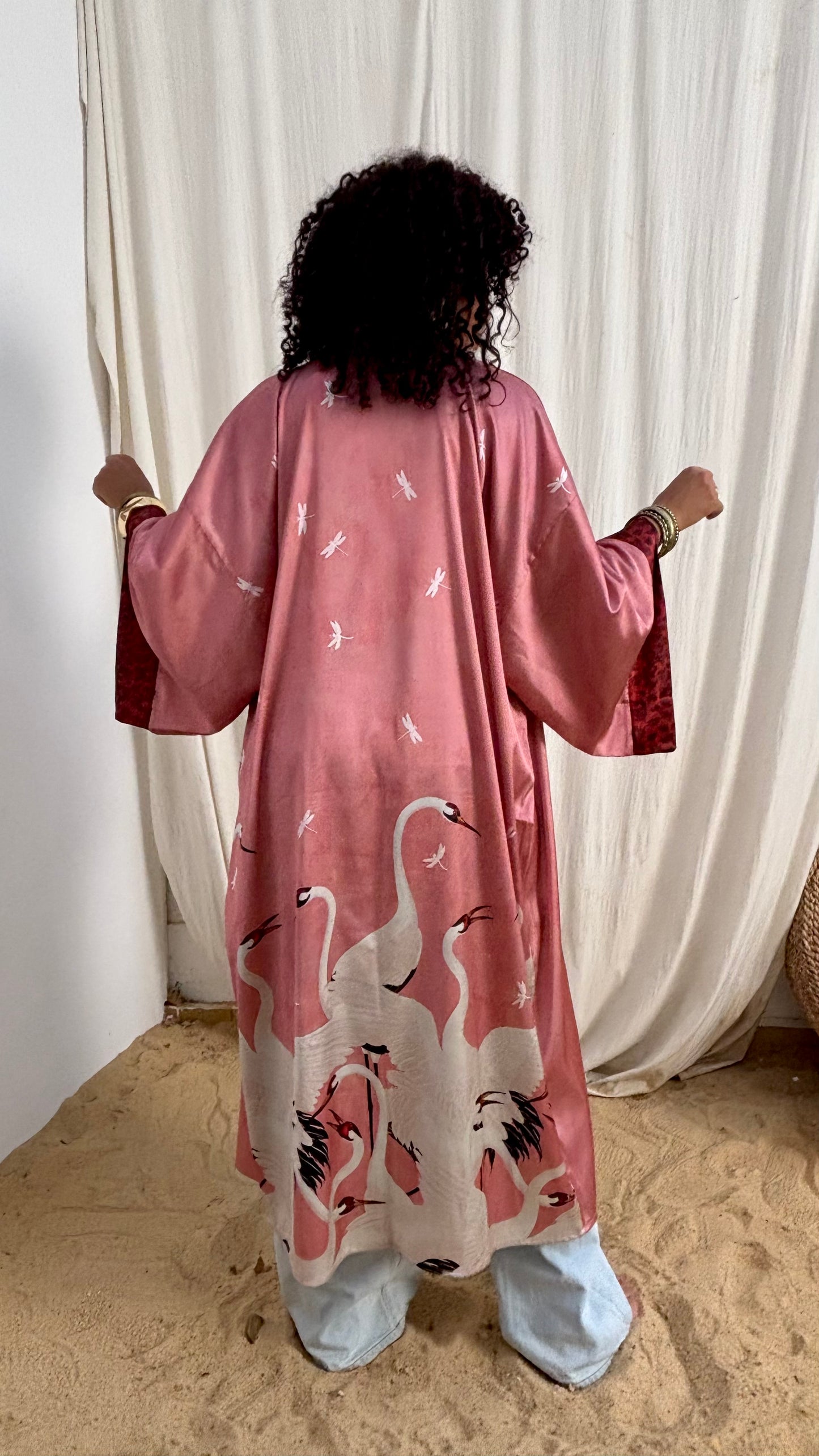 Crane Kimono