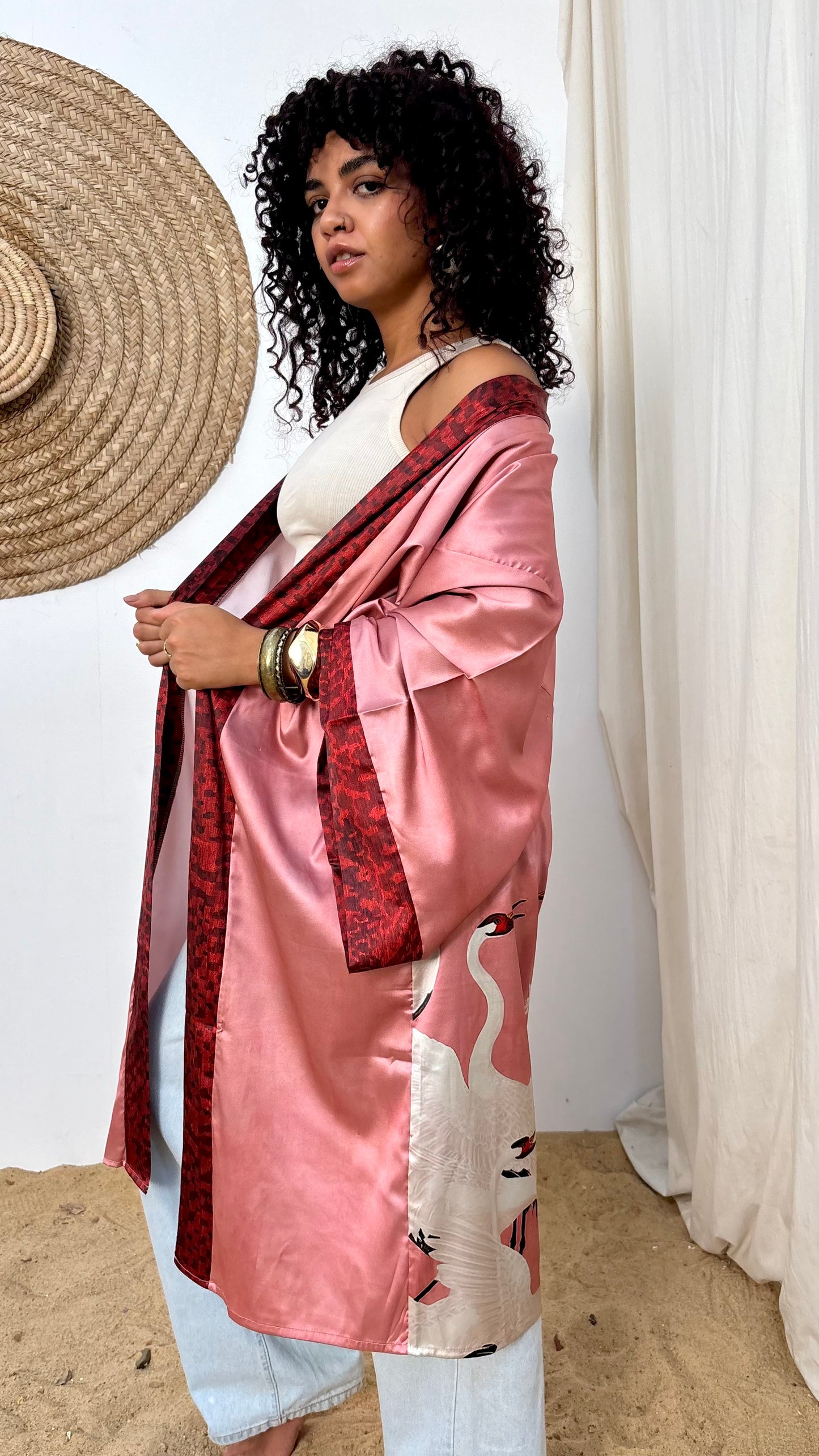 Crane Kimono